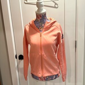 Coral zip up sports vest
